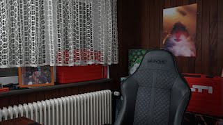 KLICKE AUF DAS VIDEO UND ICH SITZE AUF DEM STUHL