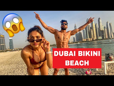 DUBAI BIKINI BEACH 😱 - ROHIT SONIYA VLOGS