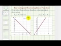 Understanding Linear Functions: Increasing or Decreasing