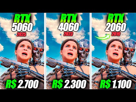 ABSURDO! RTX 2060 vs RTX 4060 vs RTX 5060 – A VERDADE QUE NINGUÉM MOSTRA! TESTES EM 10 JOGOS PESADOS