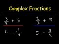 Simplifying Complex Fractions and Operations