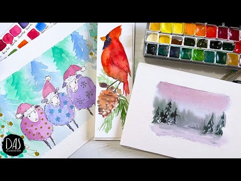 3 Beginner-Friendly Watercolor Christmas Ideas: Fun, Festive, and Simple!