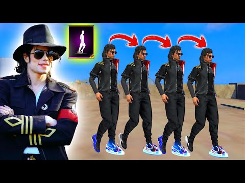 MICHAEL JACKSON वाला Emote😍New MoonWalk Dance Emote in Free Fire 🔥 Show New Emote Front Of Enemy