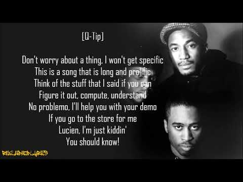 A Tribe Called Quest - Luck of Lucien (Lyrics)