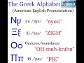 Greek Alphabet Pronunciation and Order