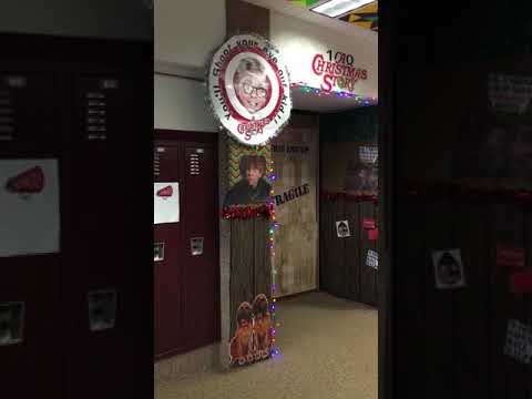 A Christmas Story Classroom Door