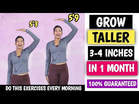 Grow Taller 3-4 INCHES in 1 Month |Height Boosting Stretching Exercises|Grow taller |Fitness journey