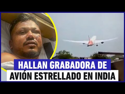 Hallan grabaciones al interior de avión estrellado en la India
