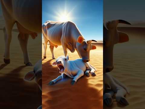 The Untold Story of a Mother's Struggle to Save Her Child | #desert #desertanimals #cowandcalf