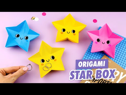 Оригами Коробочка Звезда из бумаги | Origami Paper Star box