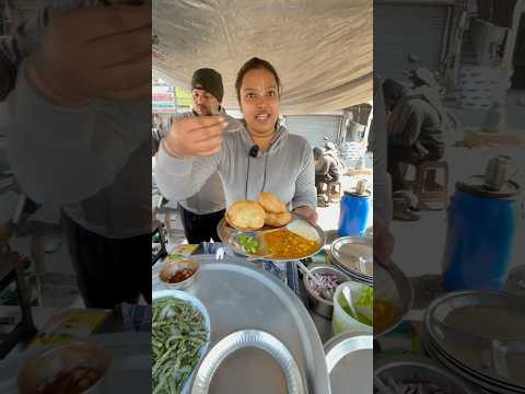 50/-रुपये वाली चाँदीगढ़ की viral थाली 🔥 #trend #streetfo #breakfastfood #trending #food #streetfoo
