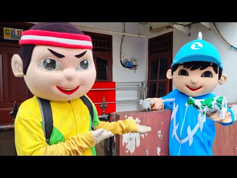 Nangis Kejer Gak Mau Sekolah |Drama Badut Boboiboy & Ondel-ondel Betawi