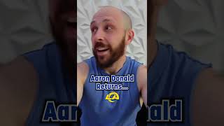 Aaron Donald Officially Comes Out of Retirement #nfl #football #losangelesrams #skit #funny