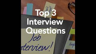 Top 3 Questions at an Interview | Dr. Job pro