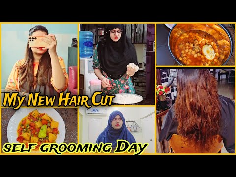 Salon Gayee Services Karwayee. My New Hair Cut || Grooming Day. Amber Naz Official ♥️