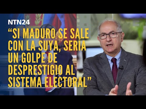 “Si Maduro se sale con la suya sería un golpe de desprestigio al sistema electoral”: Antonio Ledezma