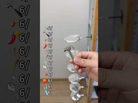 Try to guess how many layers it can penetrate.#satisfying#foryou#experiment