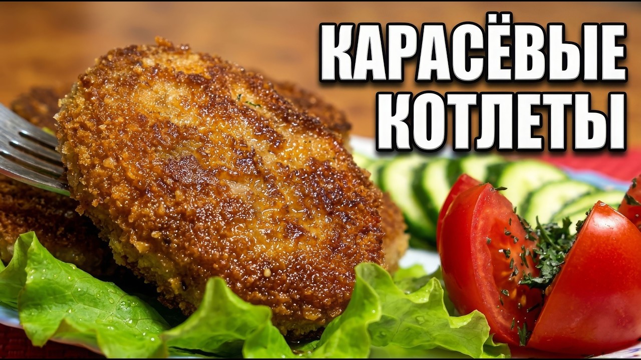 Котлеты из карася. Не отличить от говяжьих. Вкусные рецепты из доступных продуктов.