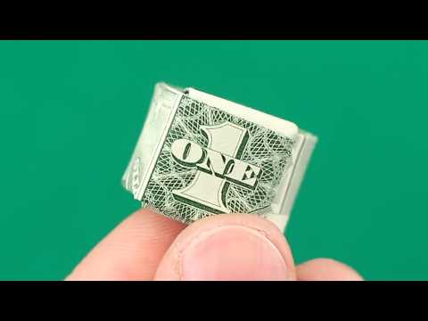 Easy Origami Dollar Ring Tutorial - Quick and Easy Money Gift Idea!