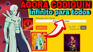 CODIGUIN INFINITO PARA TODOS RESGATE AGORA NO FREE FIRE CODIGUIN NOVAS SKINS LIBERADOS