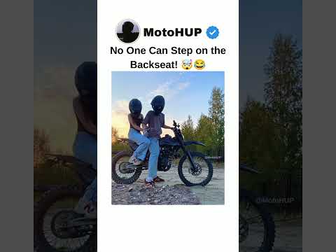 No One Can Step on the Backseat! 🤯 #motolife #motorcycle #motoshorts #bikergirl #shorts #bikers