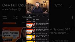Which C++ Playlist is Best for Placement Prep? 🤔 #shortvideo #shorts #viral #cplusplus