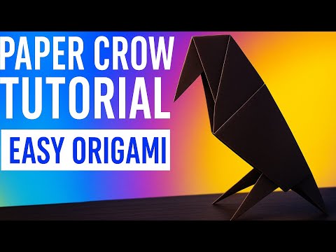 How to Make a Paper Crow – Easy Origami Tutorial