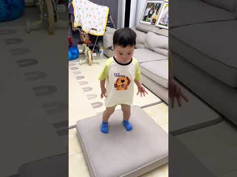 Dad is different when taking care of the baby. He improves the baby's skills in different ways every