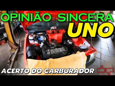 ACERTO NO CARBURADOR do meu Uno 1.6R. E mais problemas que apareceram. Arruma aqui, estraga ali!