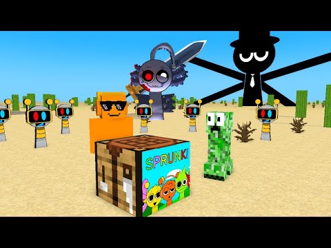 ALL EPISODE Minecraft Mobs : Squid Game and Incredibox Sprunki - Minecraft Animation