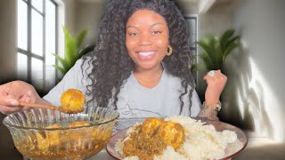This Nigerian Egg Stew Hit HARD! (Ayamase with Rice)