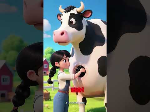 🐮🔍Mamá está revisando el estómago de la vaquita#shorts