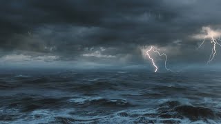 Thunder Rain Ocean Sea Lightning Ambience