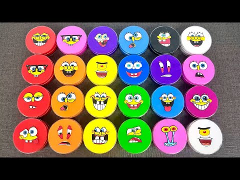 Colorful SpongeBob SquarePants  Clay with Slime | Bright, Squishy, and Totally Fun!