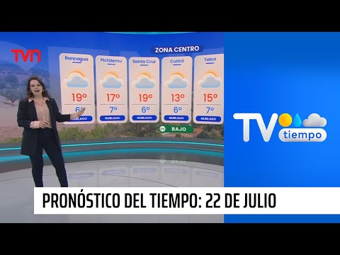 Pronóstico del tiempo: Martes 22 de julio 2025 | TV Tiempo