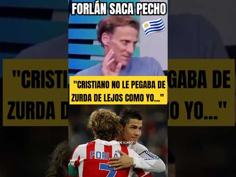 💥FORLÁN SACA PECHO ANTE CRISTIANO RONALDO: "YO LE PEGABA MEJOR DESDE 35 METROS CON LA ZURDA"🇺🇾