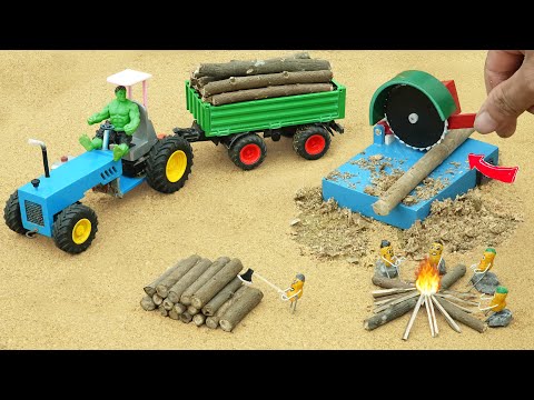 Diy tractor mini wood Saw science project | diy modern Agricultural Machinery