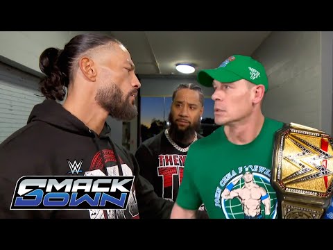 Roman Reigns Attack John Cena Backstage For Undisputed Championship Match WWE Smackdown 2025