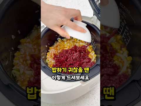 밥하기 귀찮을 땐 이렇게 드셔보세요. 초간단 영양만점 밥솥 도시락 만들기