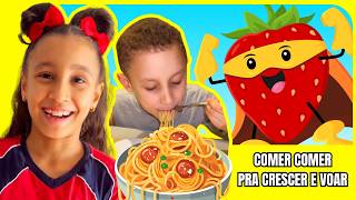 Comer Comer Pra Crescer e Voar - Música Infantil | Bia e Henry kids