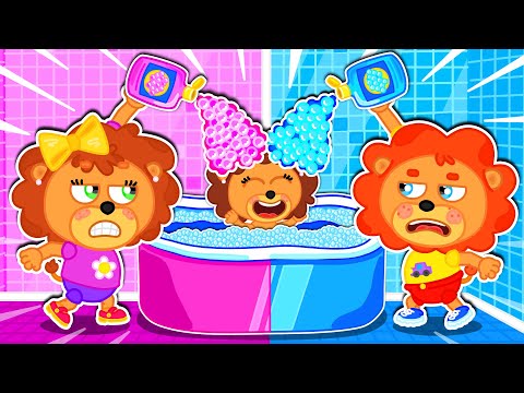 Liam Family USA | Pink or Blue Baths | Which is Better for Baby | Family Kids Cartoons