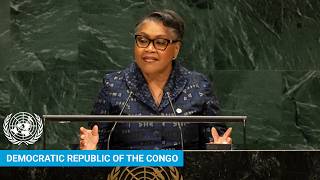 YouTube video thumbnail: Democratic Republic of the Congo - Prime Minister Addresses UN General Assembly 81st Session