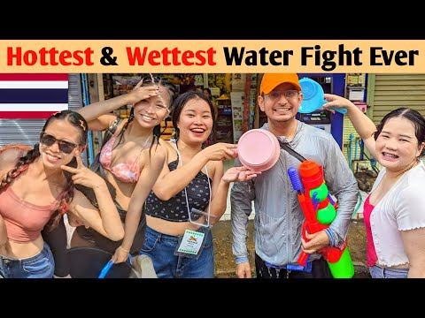 Wildest Water Battle with Super Friendly Thais 🇹🇭😍 (SONGKRAN FESTIVAL)