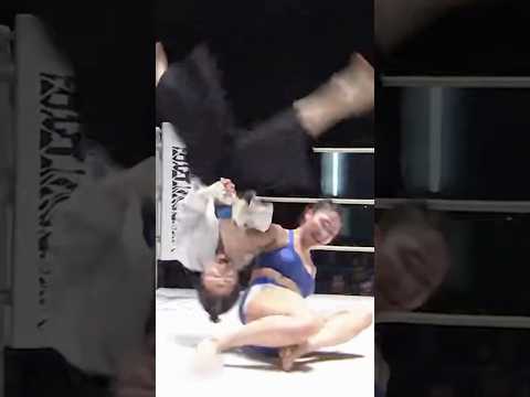 【腕を極めながらの投げ技】合気道女子 vs 総合格闘家 #異種格闘技戦 #mma #ufc