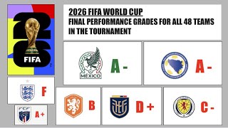 Grading Every Team’s Performance In The 2026 FIFA World Cup
