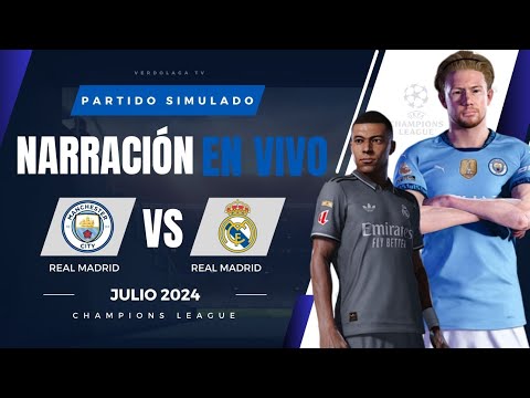 🔴 EMPATÉ ENTRE MANCHESTER CITY VS REAL MADID EN LA CHAMPIONS LEAGUE - PARTIDO SIMULADO PES 2025