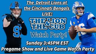 10/05/25 - 3:45 PM Eastern - Detroit Lions vs. Cincinnati Bengals Watch Party Everybody's Invited!