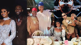 Gov Otti Wear Akwete Clothes To Davido & Chioma Wedding In Miami Among Other Billionaires 