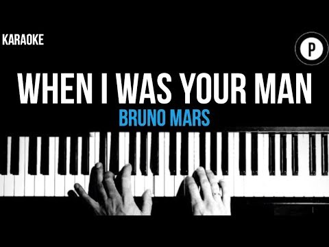 Bruno Mars – When I Was Your Man Karaoke SLOWER Acoustic Piano Instrumental Cover Lyrics