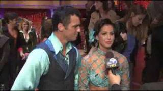 Melissa Rycroft backstage exclusive with Tony.